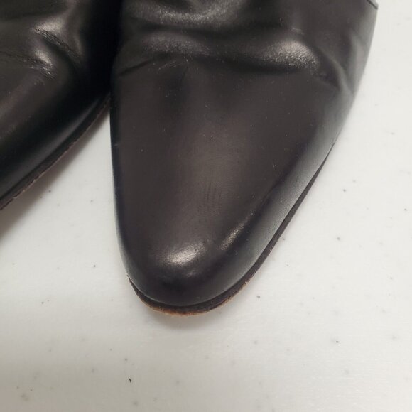 Cole Haan City Womens Ava Leather Ankle Boots Size 9.5 Black Pointed Toe Witchy - Picture 16 of 16